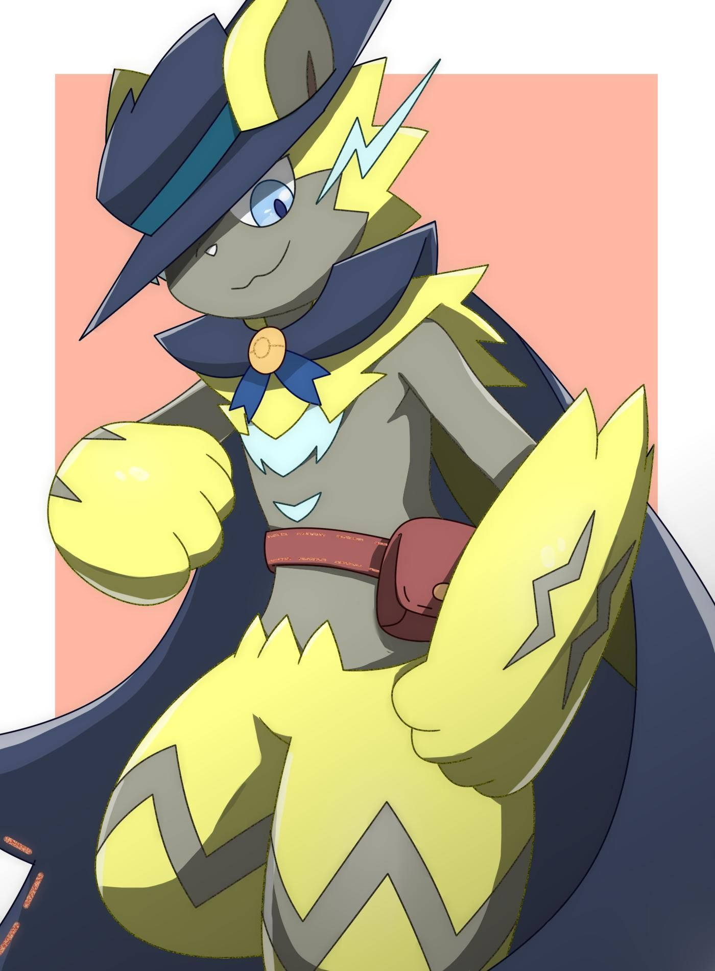 Zeraora Wearing Cape Wallpaper