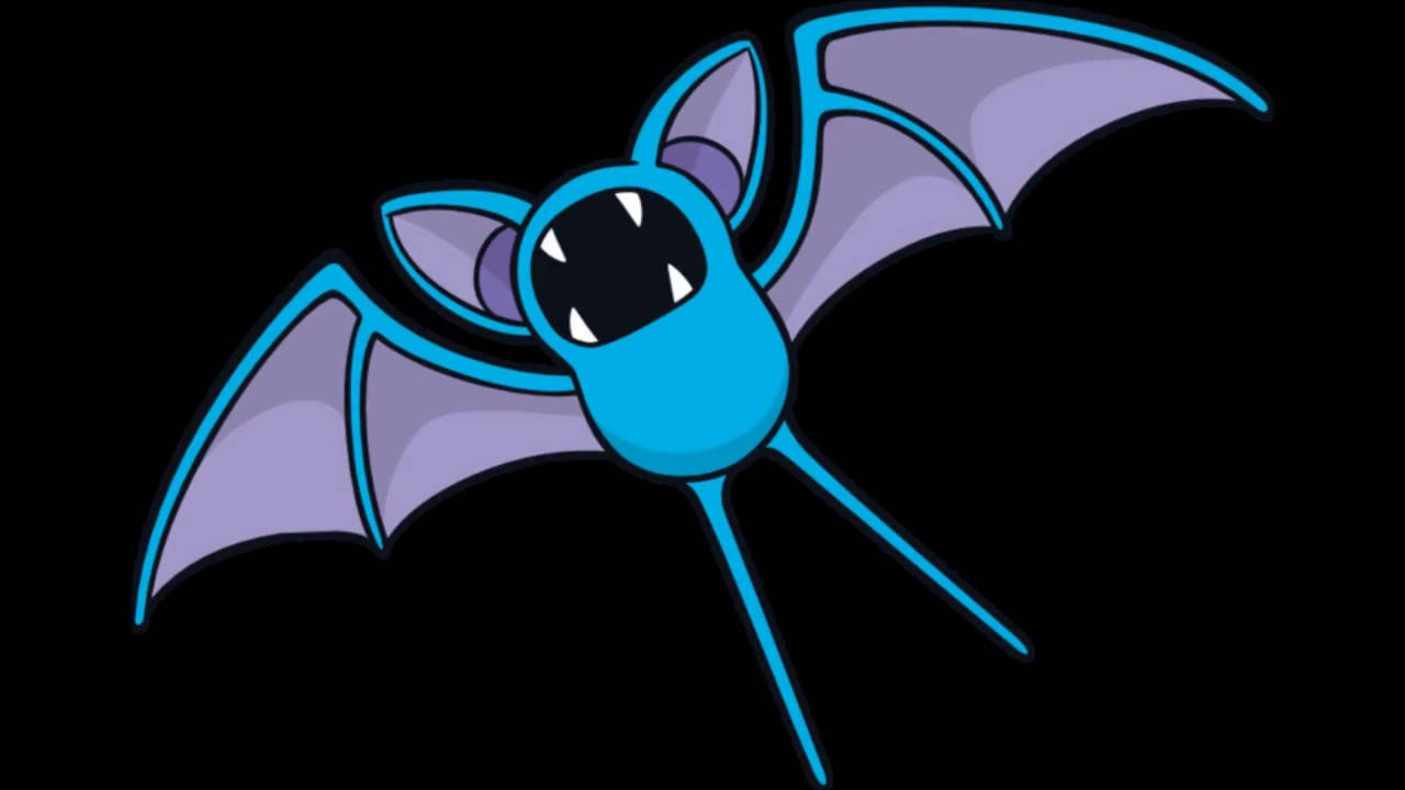 Zubat On Black Bacground Wallpaper