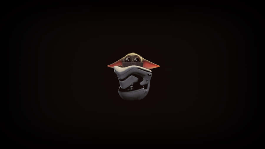1920 X 1080 Minimalist Grogu From The Mandalorian Wallpaper