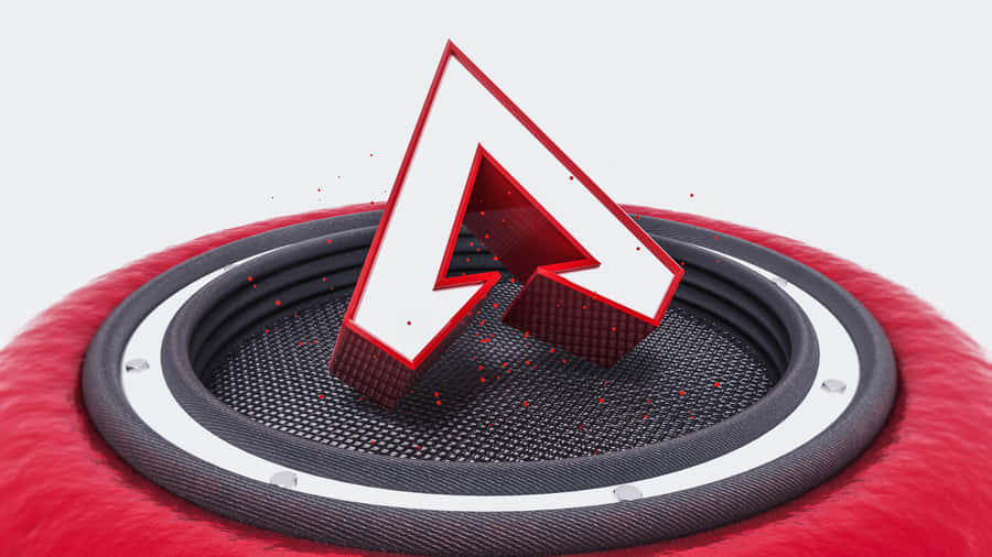 3d Apex Legends Logo On Speaker Wallpaper