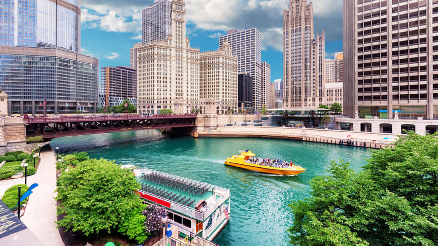 4k Ultra Hd Chicago Daytime Wallpaper