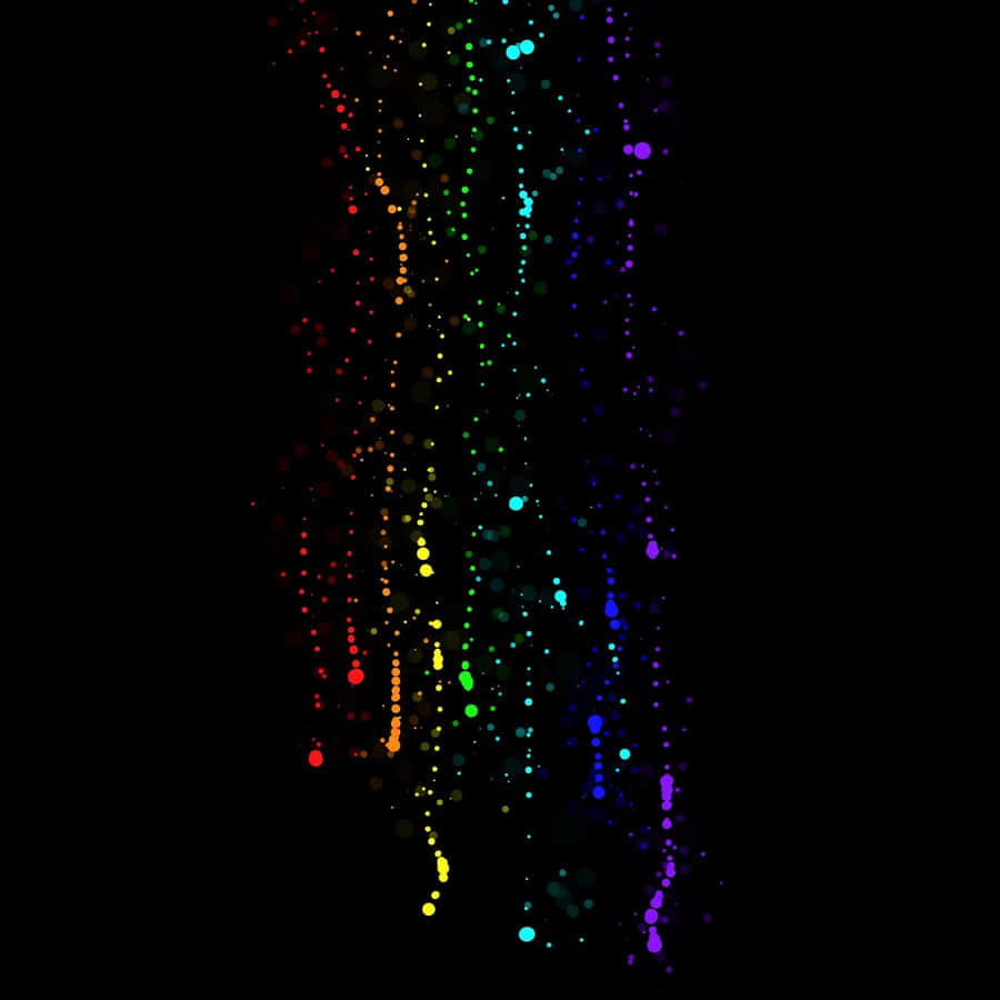 “a Beautiful Black Rainbow Over An Island” Wallpaper