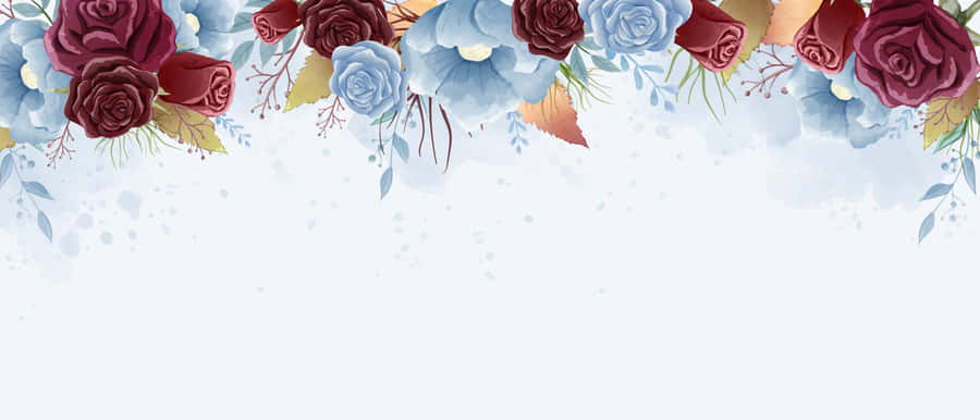 A Beautiful Field Of Burgundy Flowers Wallpaper