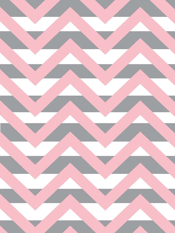 A Beautiful, Pink And Grey Abstract Floral Pattern. Wallpaper