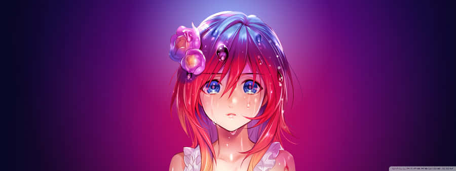 A Beautiful, Sad Anime Scene Depicting Loss And Regret Wallpaper