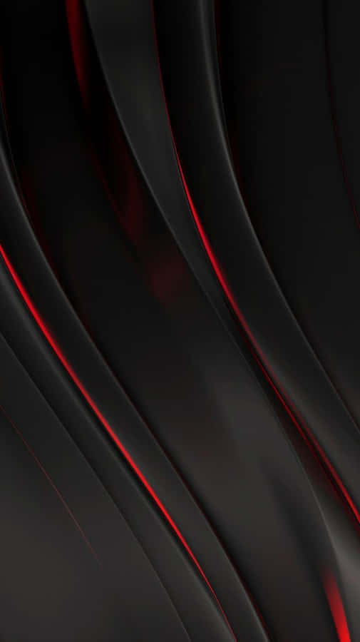 A Black And Red Abstract Background With Wavy Lines Wallpaper
