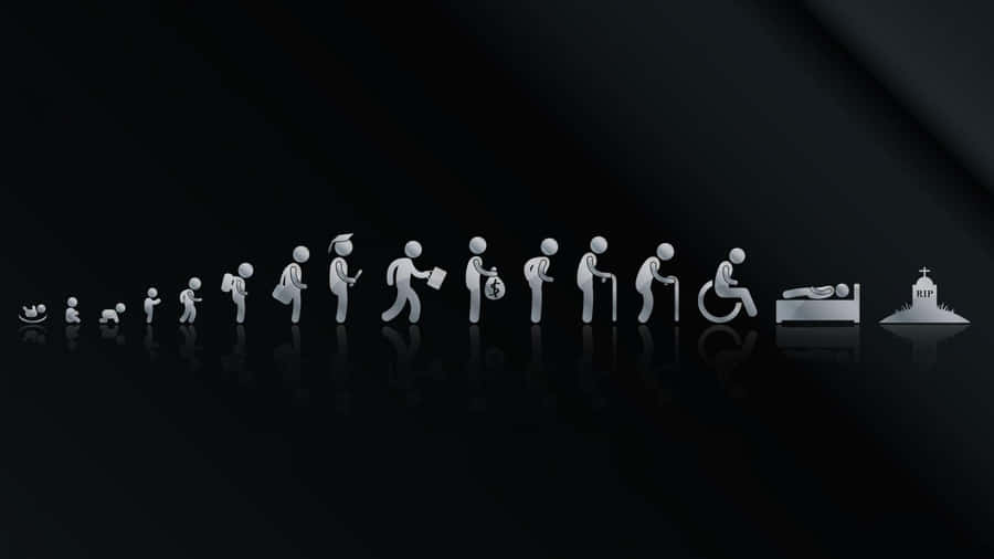 A Black Background With A Vibrant Pop Of Color Wallpaper