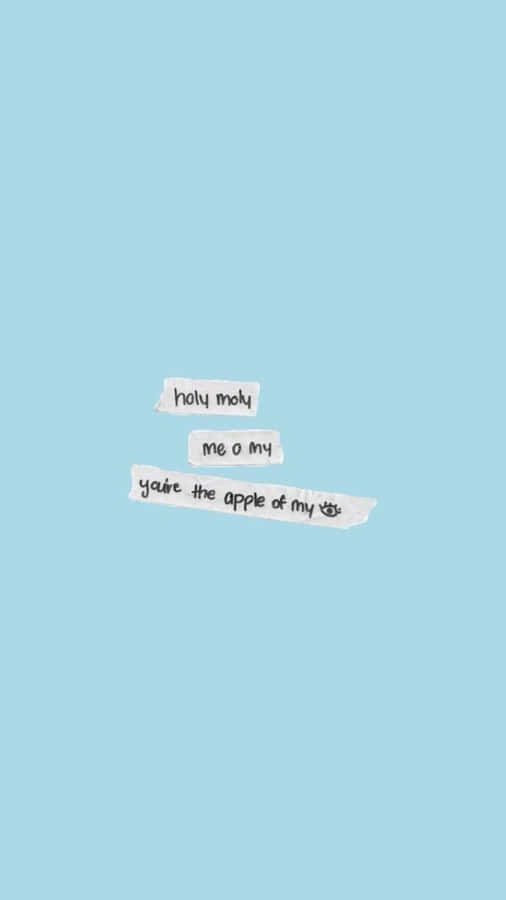 A Blue Background With A Piece Of Paper With The Words'you Are Happy' Wallpaper