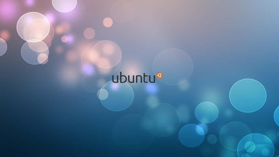 A Blue Background With The Word Ubuntu Wallpaper