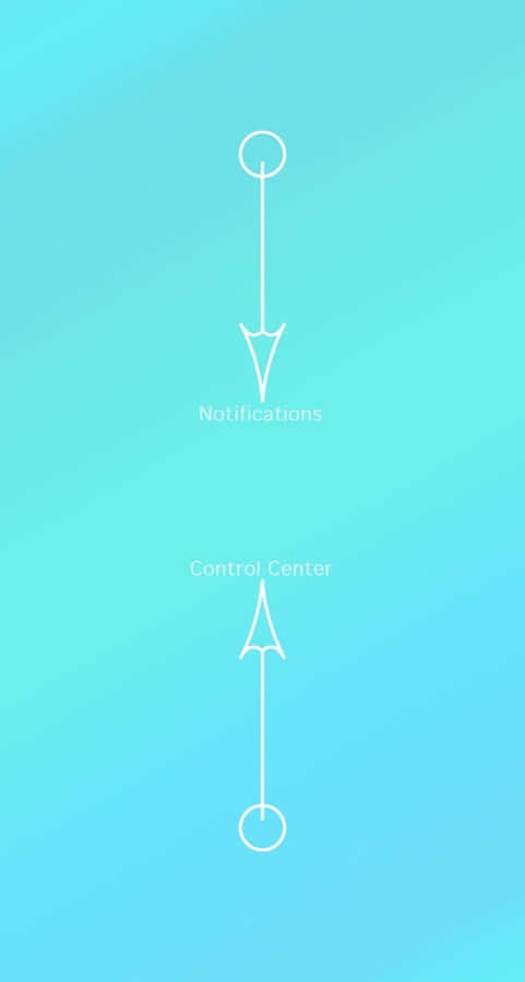 A Blue Background With Two Arrows On It Wallpaper
