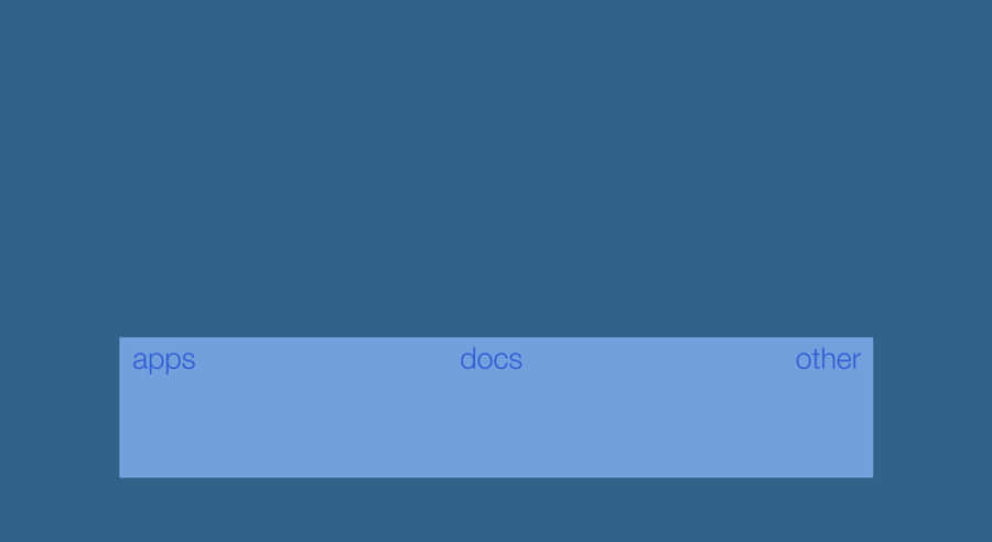 A Blue Screen With The Words 'apps' Wallpaper