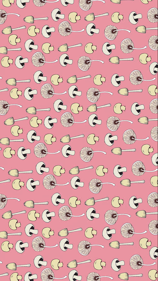 A Blush Pink Iphone With Its Screen Lit Up, Ready For Use. Wallpaper