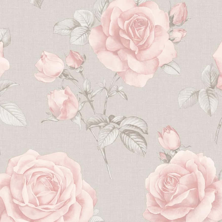 A Calming Blend Of Grey And Pink Wallpaper