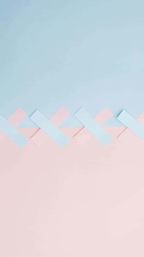 A Calming Pastel Blue And Pink Gradient Wallpaper. Wallpaper