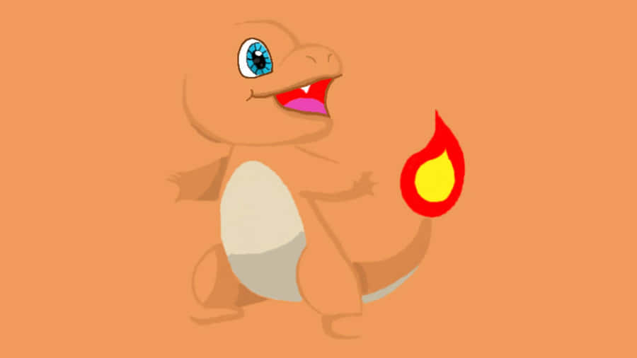 A Cartoon Pokemon With A Fire In His Mouth Wallpaper