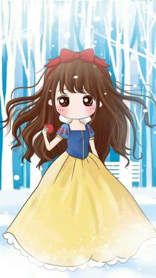 A Chibi Anime Baby Enjoying A Sunny Day Wallpaper