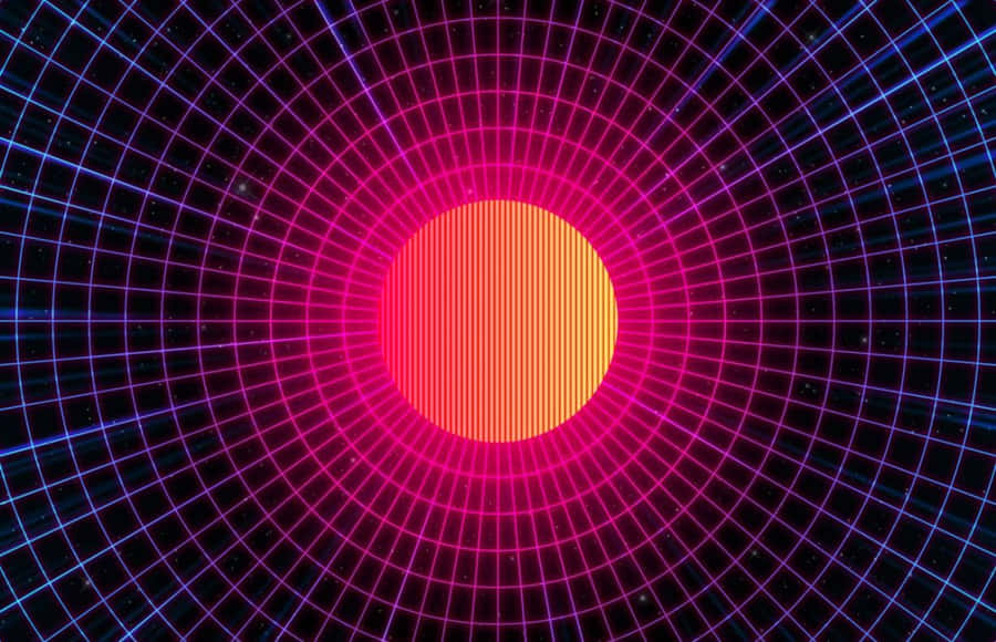 A Circular Image Of A Glowing Ball Wallpaper