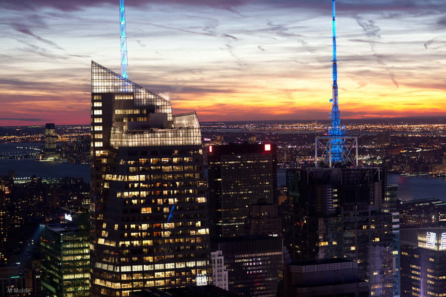 A Cityscape With A Skyline Wallpaper