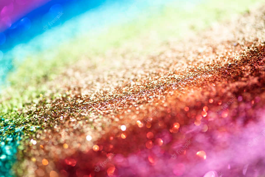 A Close Up Of A Colorful Glitter Background Wallpaper