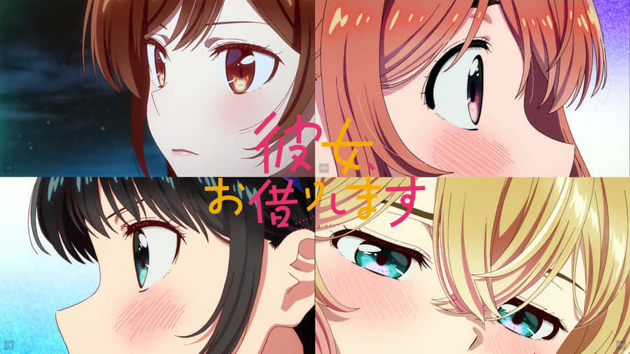 A Collage Of Anime Characters With Different Faces Wallpaper
