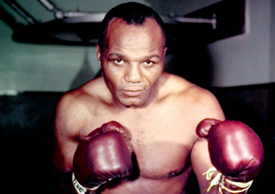 A Colored Portrait Of Jersey Joe Walcott Wallpaper
