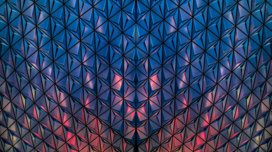 A Colorful Abstract Pattern With A Blue And Red Color Wallpaper