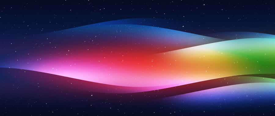 A Colorful Background With A Rainbow Wave Wallpaper