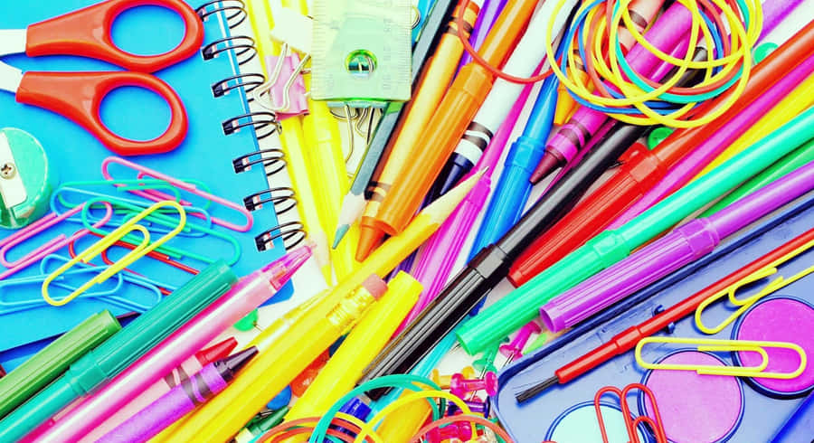 A Cool School Building Ready For Happy Students Wallpaper