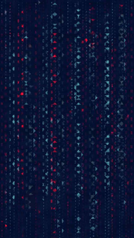 A Dark Blue Background With Red And Blue Dots Wallpaper