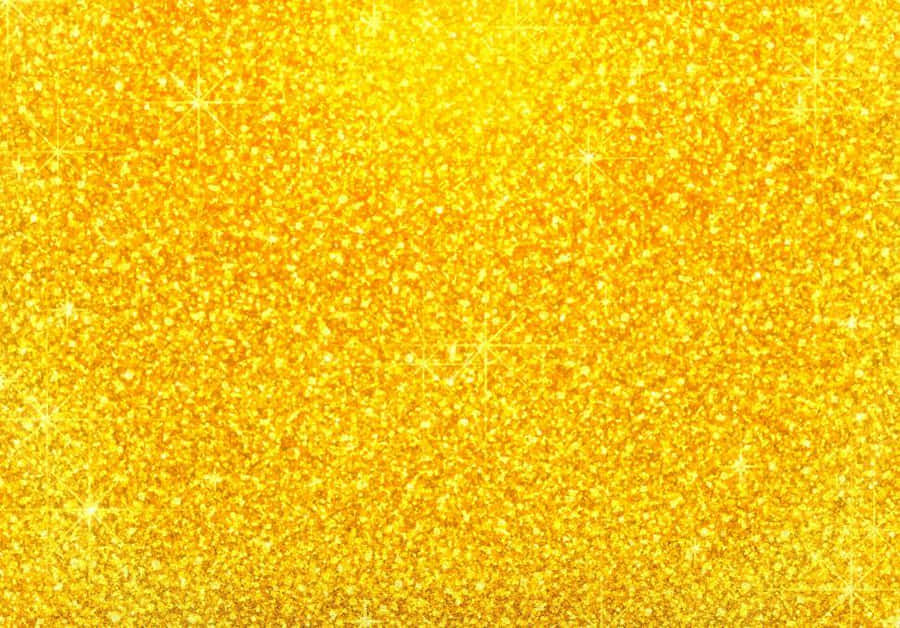 A Golden Glitter Background With Stars Wallpaper