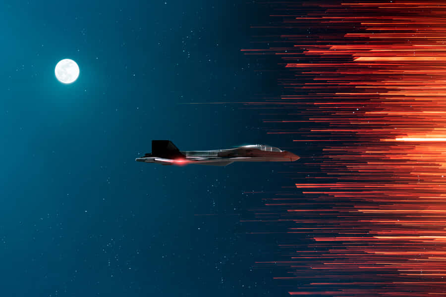 A Jet Flying In The Sky Wallpaper