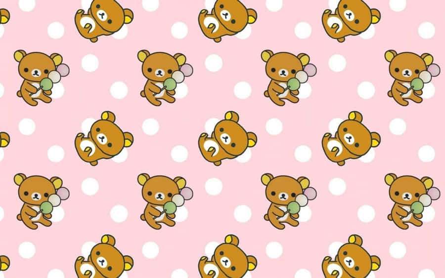 A Kawaii Laptop In Soft Pastel Colors. Wallpaper