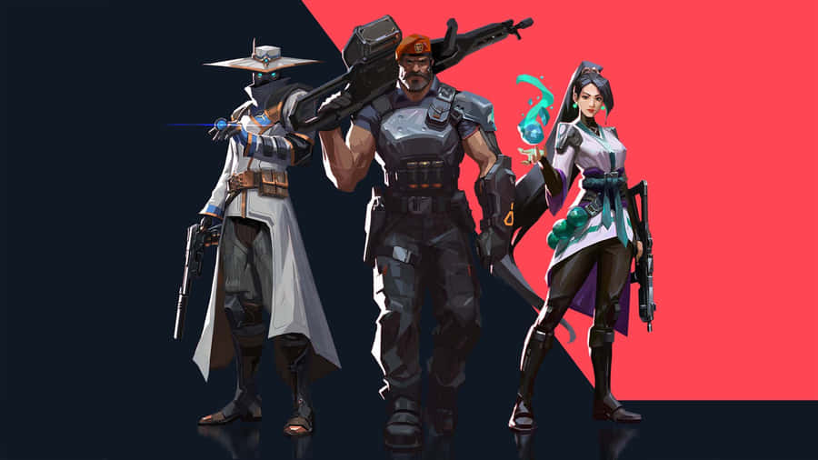 A Lone Warrior Rises Up Against Enemies In The Fast-paced Shooter, Valorant Ignition Wallpaper