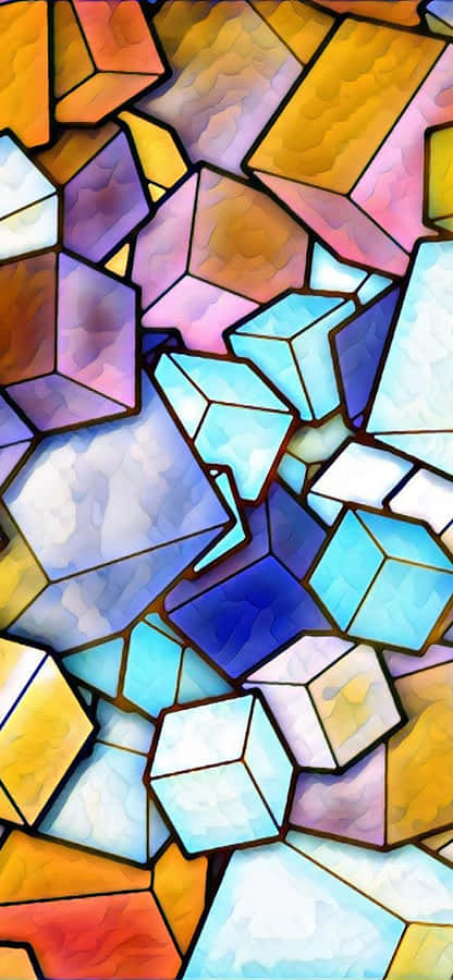 A Majestic Landscape Of A Blue Sky Filled With Wispy Clouds And White-capped Mountain Peaks Wallpaper