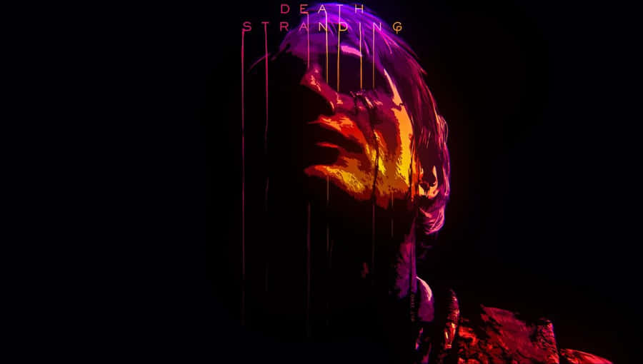 A Man With A Glowing Face In The Dark Wallpaper