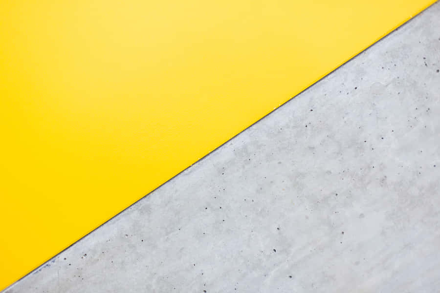 A Minimalist Gray And Yellow Wallpaper Wallpaper