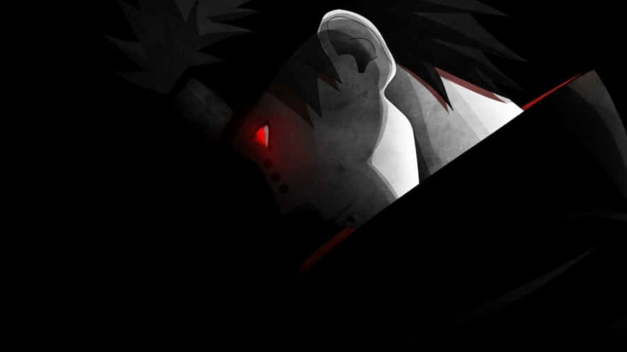 A Mysterious Black Anime Boy Looking Out Onto The Horizon. Wallpaper