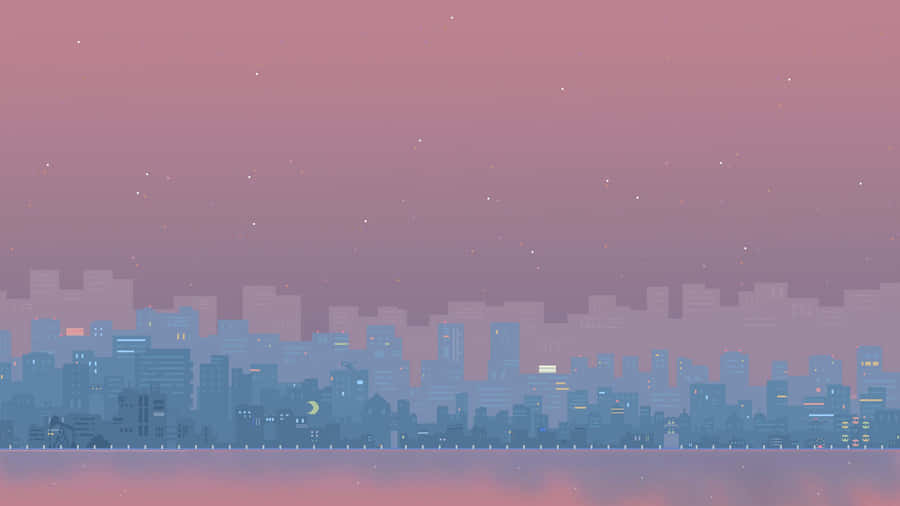 A One-of-a-kind, Creative Abstract Artwork Made Up Of Intricate Pink Pixels. Wallpaper