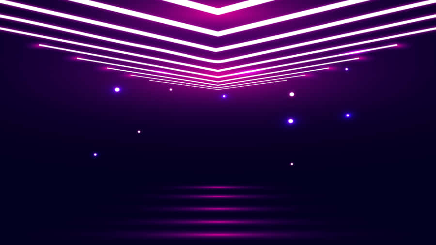 A Phuturistic Computer With Hints Of Neon Wallpaper