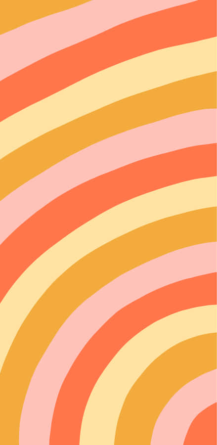 A Pink And Orange Striped Wallpaper Wallpaper