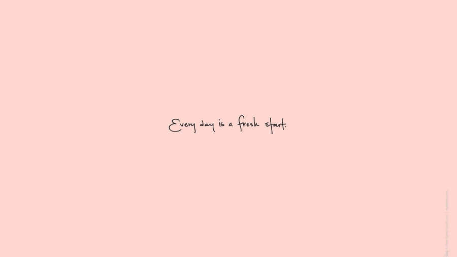 A Pink Background With The Words'everything Is Beautiful' Wallpaper