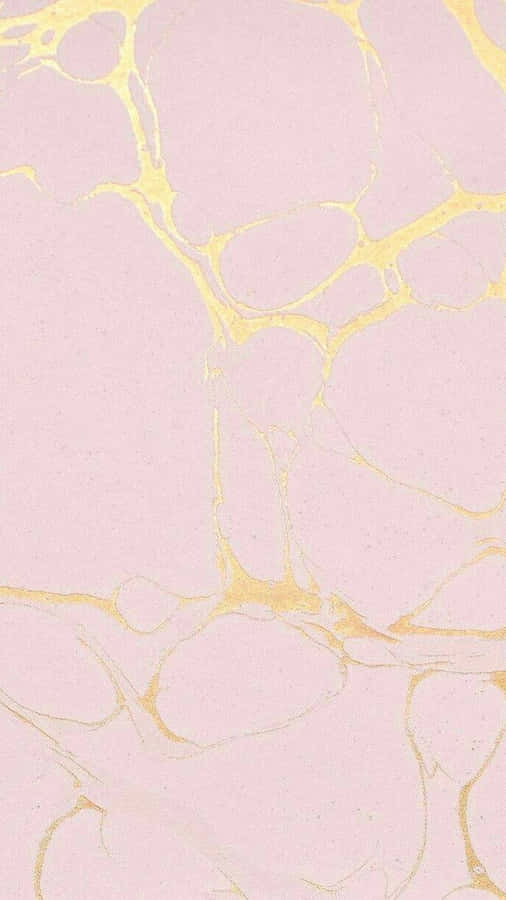 A Pink Marble Background With Gold Paint Wallpaper