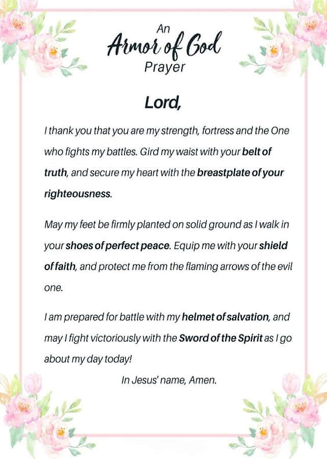 A Prayer For The Lord Wallpaper