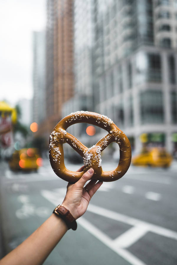 A Pretzel On A Street Wallpaper