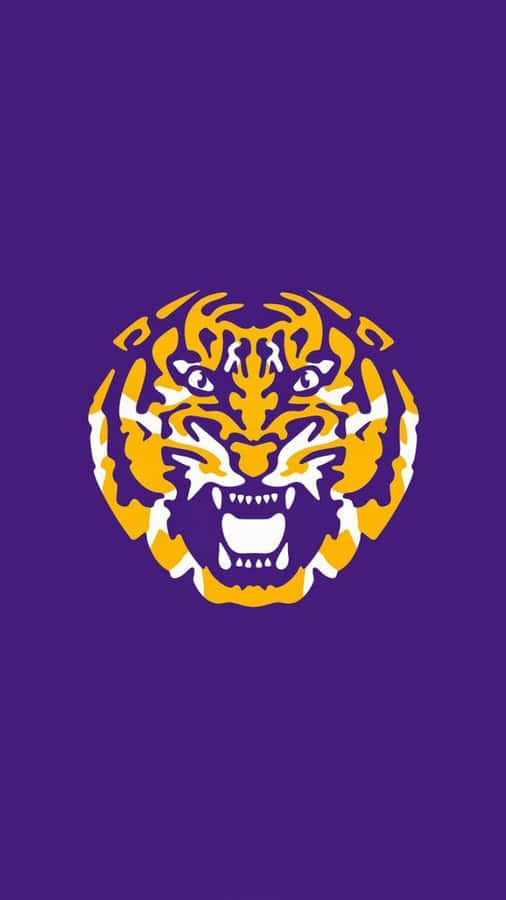 A Proud Lsu Fan Showing Off Her Iphone Wallpaper