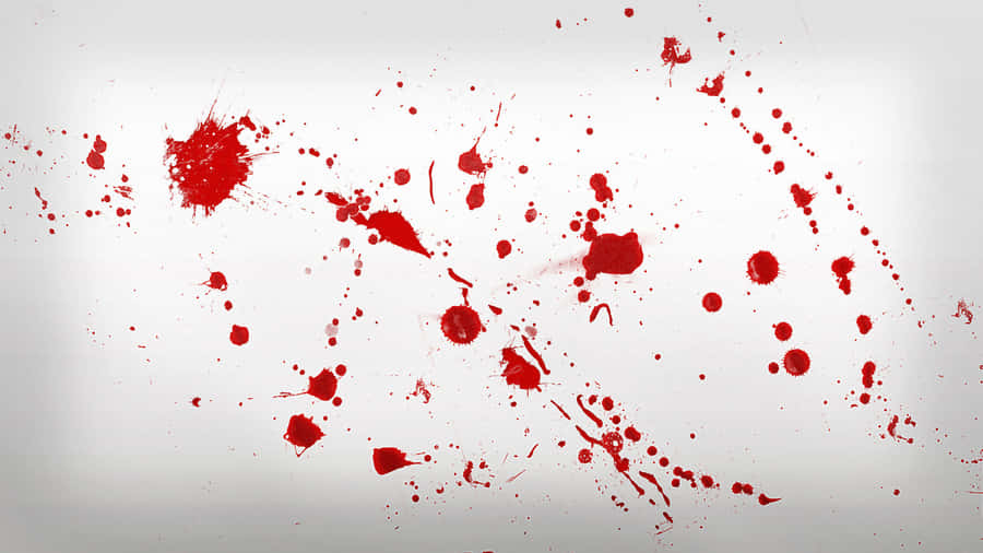 A Red Blood Splatter Wallpaper