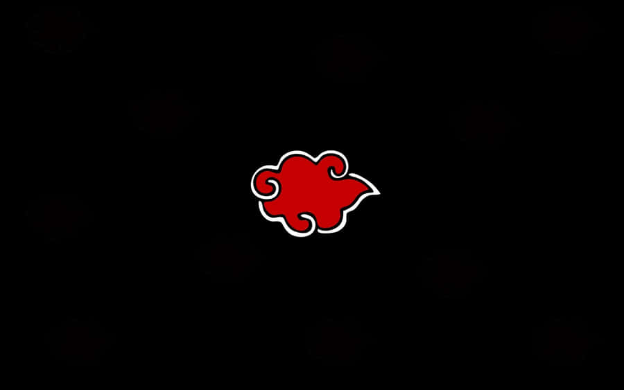 A Red Flower On A Black Background Wallpaper
