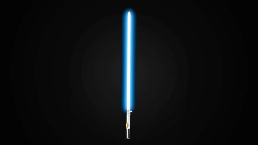 A Star Wars Lightsaber Illuminated In Green Wallpaper