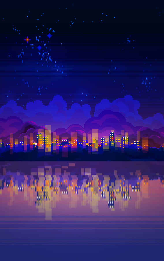 A Stunning View Of A Purple Japanese Garden Wallpaper