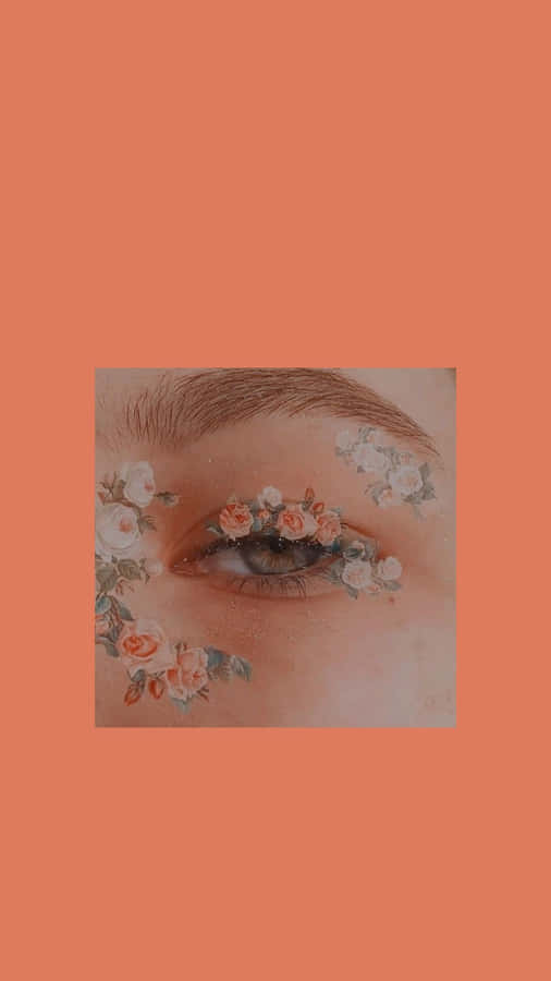 A Tranquil Pastel Art Hoe Aesthetic Featuring A Bright Sunflower Wallpaper